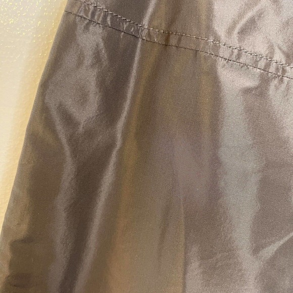 NWT J Crew Grey Taffeta A Line 100% Silk Pleat Front Skirt size 4 - Picture 5 of 6